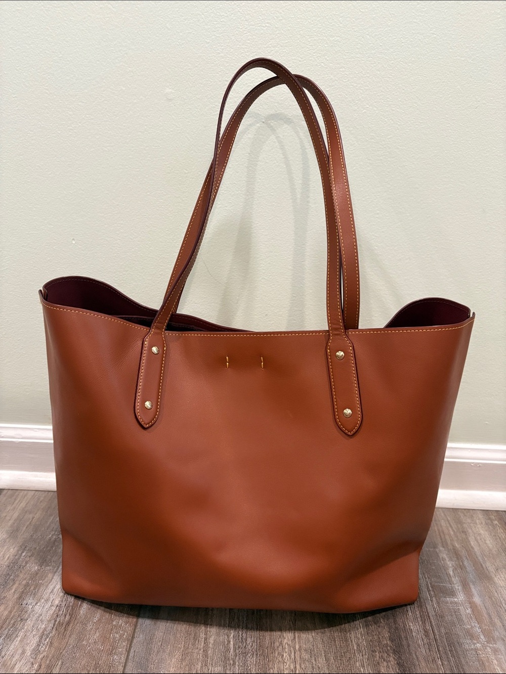 Coach Central Tote 39 Saddle/Gold - Picture 7 of 14